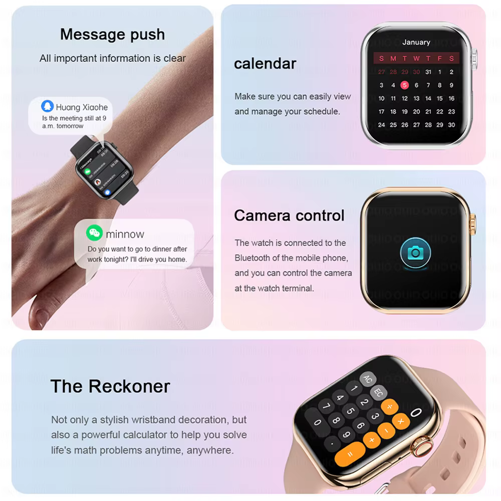 Pour Apple Watch 10 montre intelligente GPS NFC plus de personnalité cadran femmes surveillance de la santé Mode sport musique Bluetooth appel Smartwatch