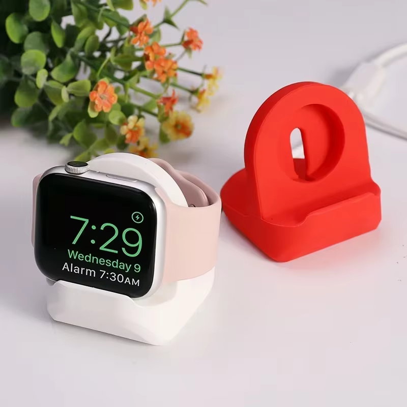 Support de chargeur en Silicone pour Apple Watch série 9 8 7 6 5 4 SE