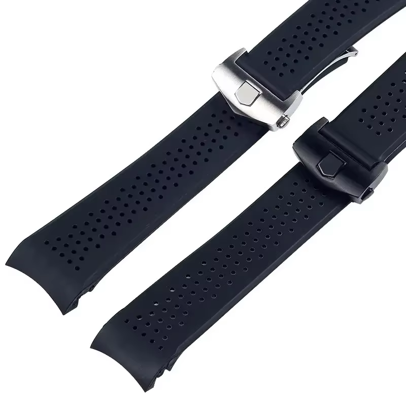 Bracelet de montre en silicone souple pour homme