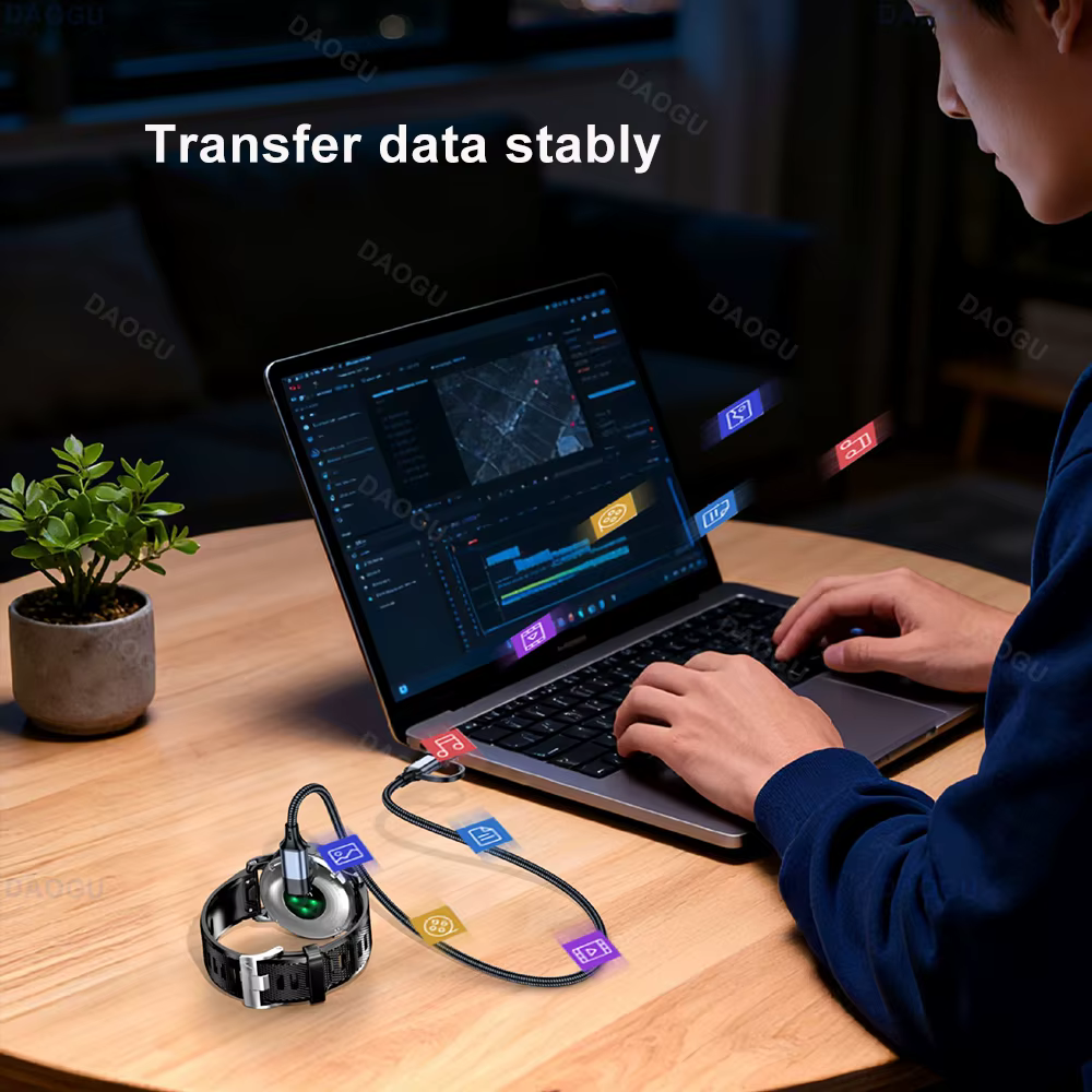 Câble de charge USB A Type C 2 en 1 pour montre Garmin Fenix 6 6s 6x Baro Venu 2 2S Plus 3s