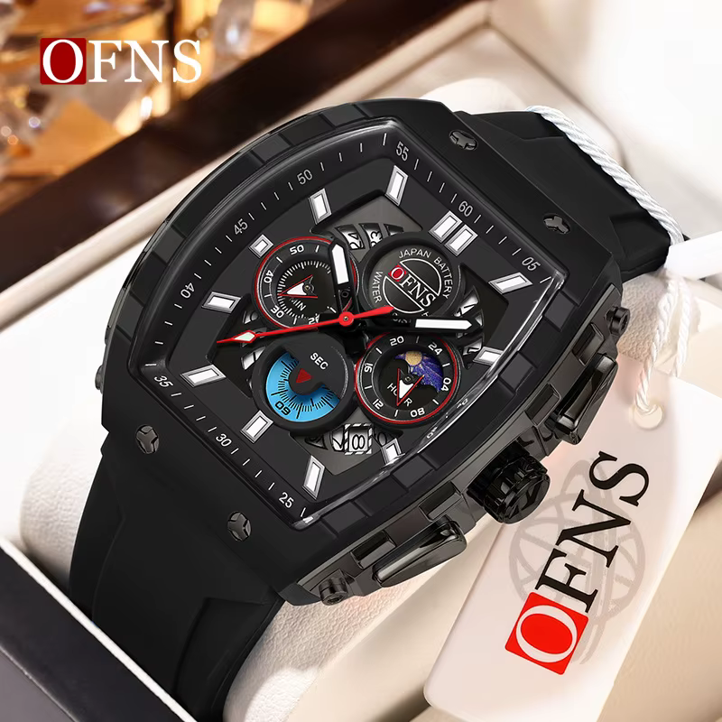 Montres chronographes multifonctions pour hommes