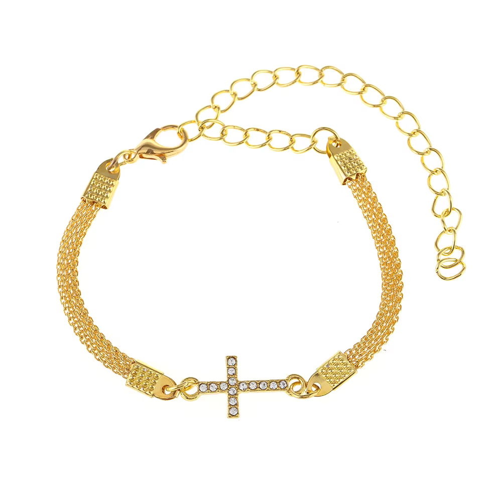 Bracelet croisé polyvalent, chaîne réglable, bijoux à la mode, élégant pour les fêtes, les occasions spéciales, cadeaux pour femmes