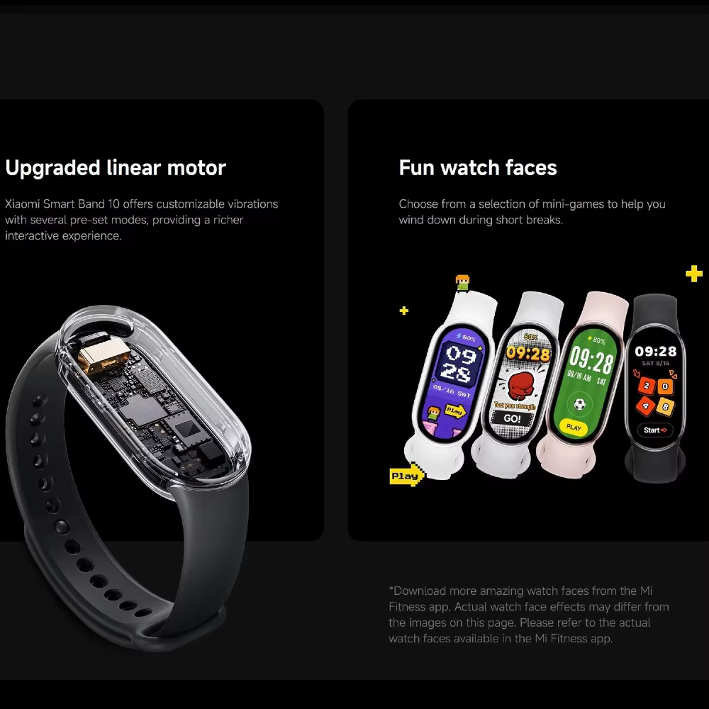 Xiaomi Mi Smart Band 10 Version mondiale 1.72 "AMOLED surveillance de la santé 21 jours batterie 5ATM étanche Smartwatch Bracelet de sport