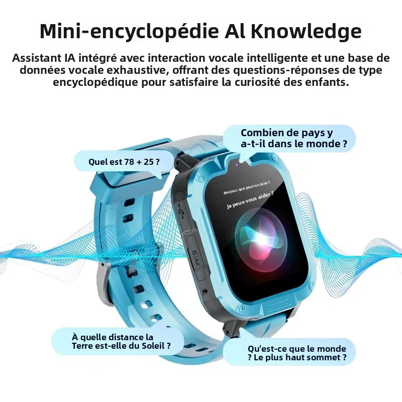 Nouveaux enfants montre intelligente 4G GPS WIFI appel vidéo SOS APP télécharger enfant Smartwatch caméra moniteur