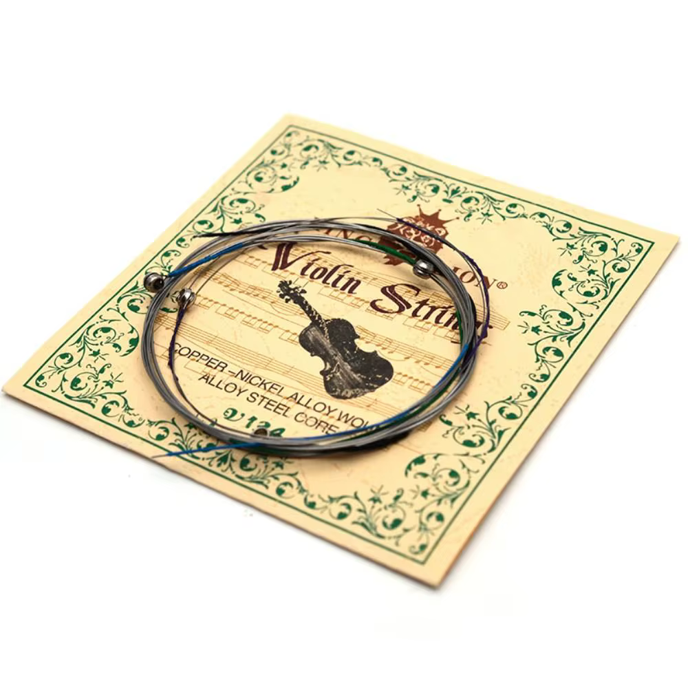 Accessoires pour violon V134 King Lion, cordes pour violon, cuivre blanc, cuivre-nickel, ensemble de cordes pour violon, musicien à enroulement universel