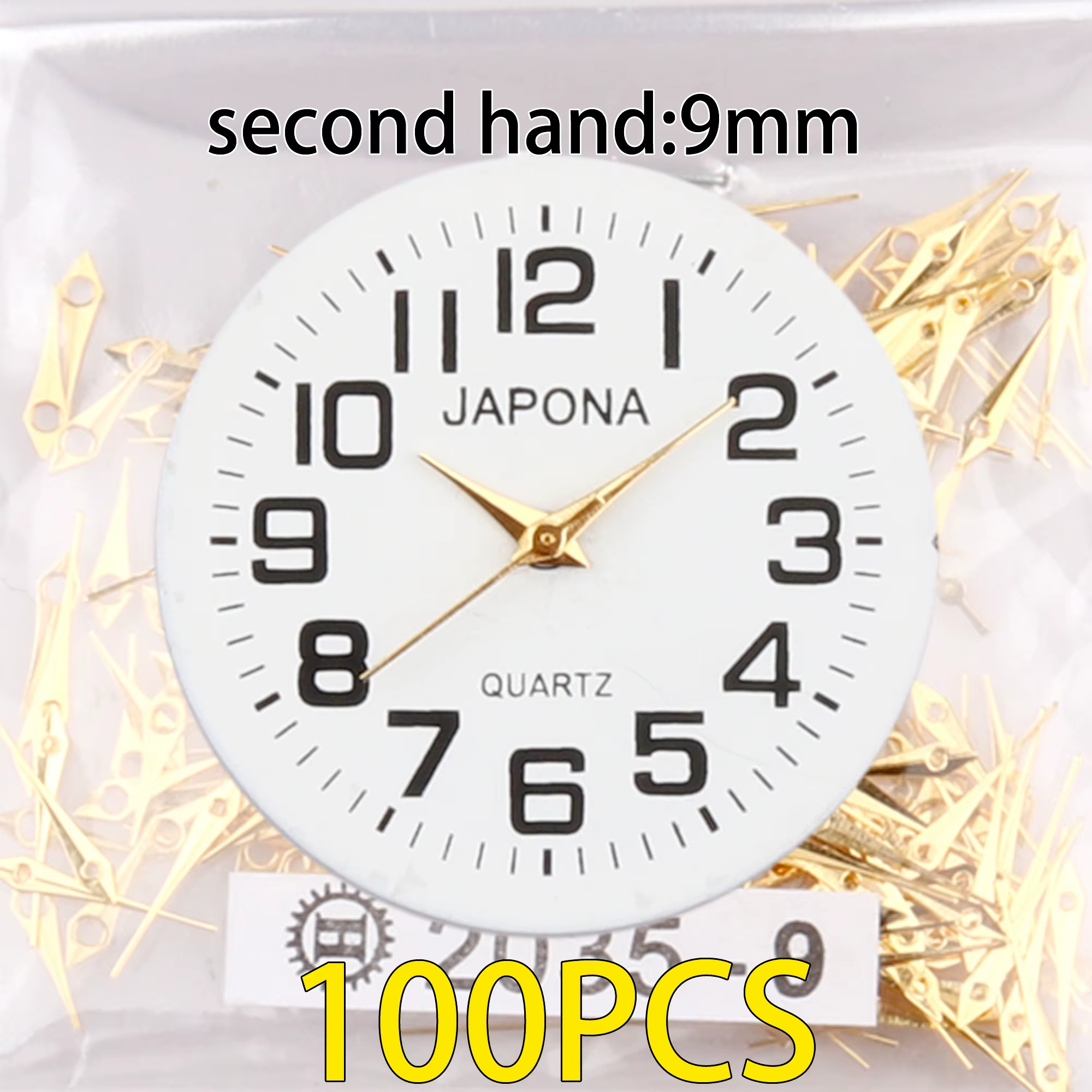 100 ensemble aiguilles de montre