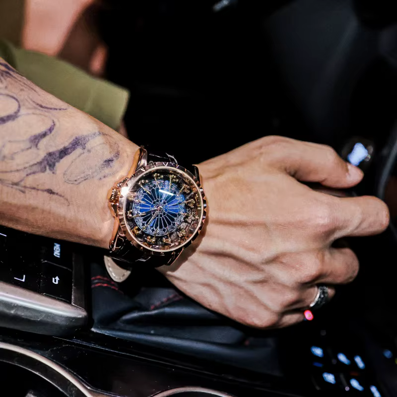 Montres à Quartz pour hommes douze chevaliers de la Table ronde montre