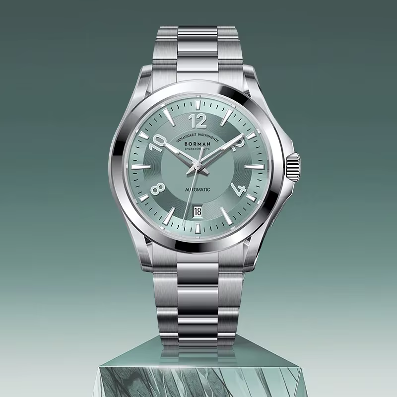 BORMAN BM3968 hommes montre haut de gamme marque 41.5MM automatique mécanique montre-bracelet 50 étanche saphir lumineux Date mis5 8215