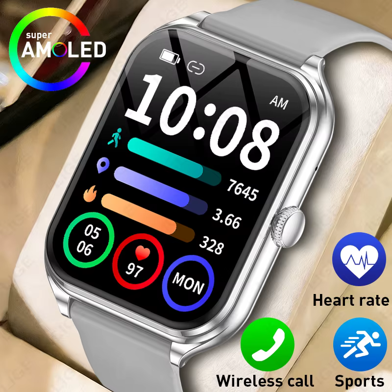 Montre connectée avec moniteur de fréquence cardiaque