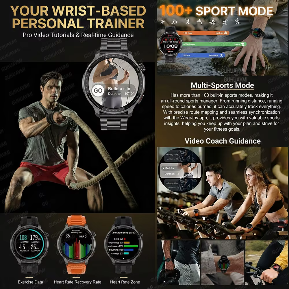 Nouvelle Montre Connectée Sport GPS 2026 avec Cartes Hors Ligne pour Hommes