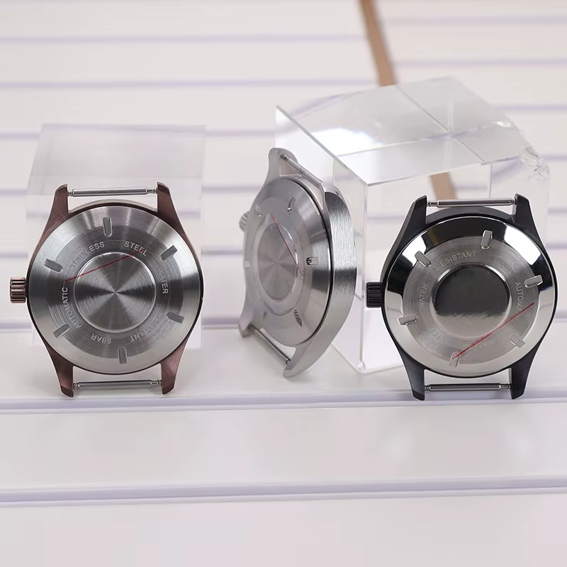 Boîtier de montre noir/argent 40mm