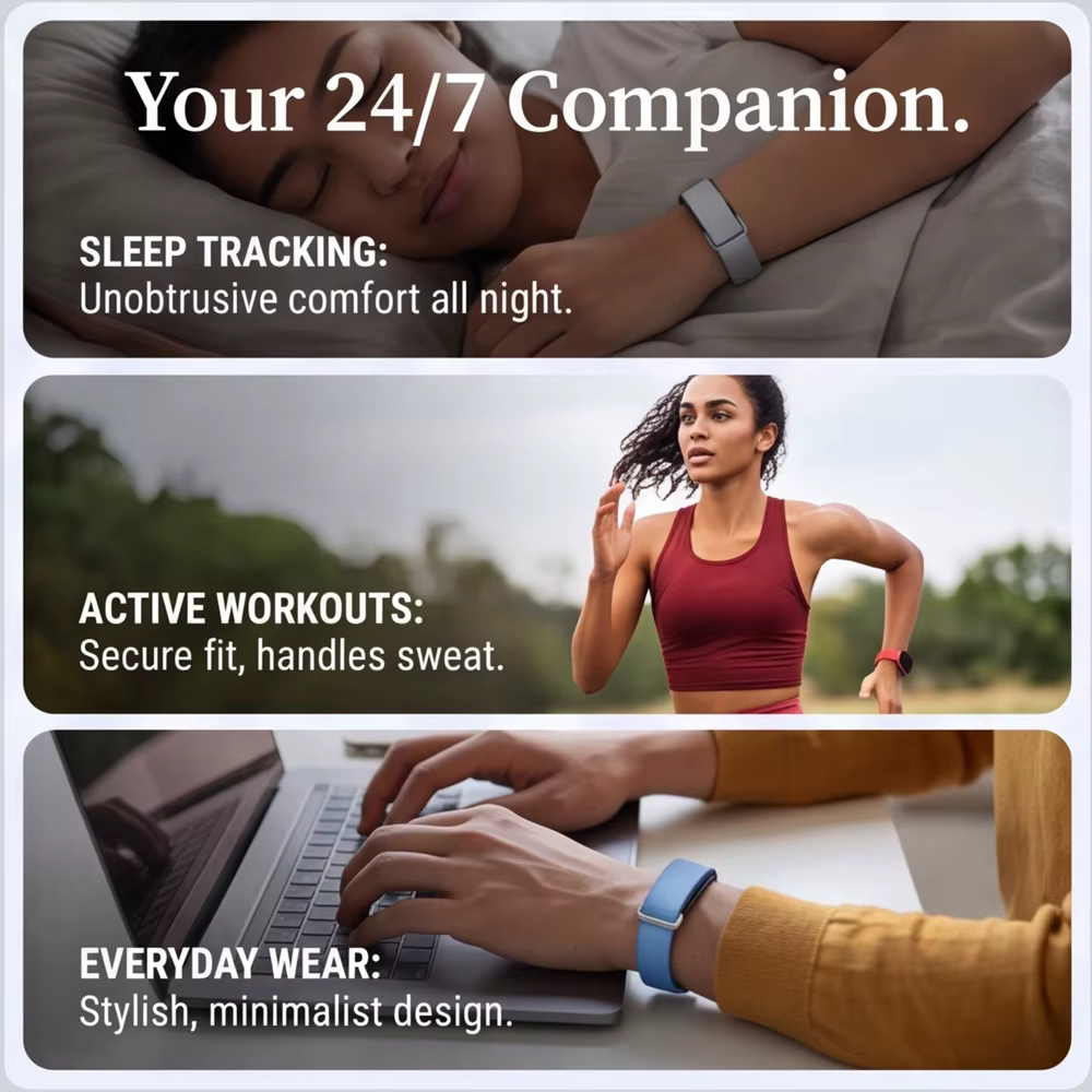Bracelet de montre tressé en nylon pour Google Fitbit Air