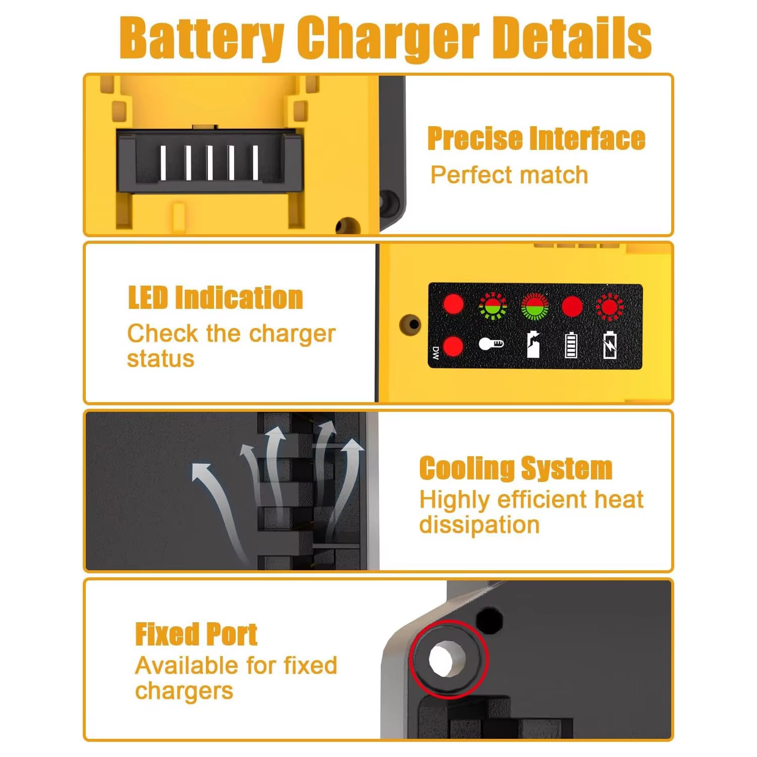 Remplacement rapide du chargeur de batterie double 90W