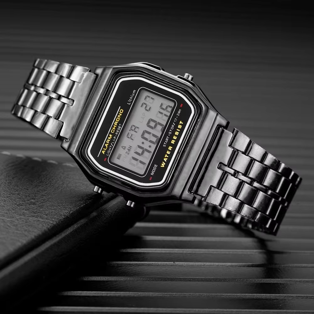 Nouvelle montre numérique LED pour hommes multifonction alarme horloge électronique étanche Simple