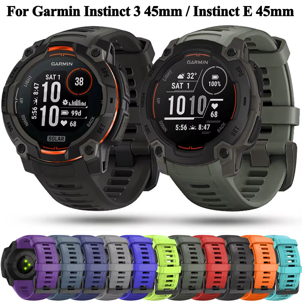Bracelet en silicone pour Garmin Instinct 2 Solar