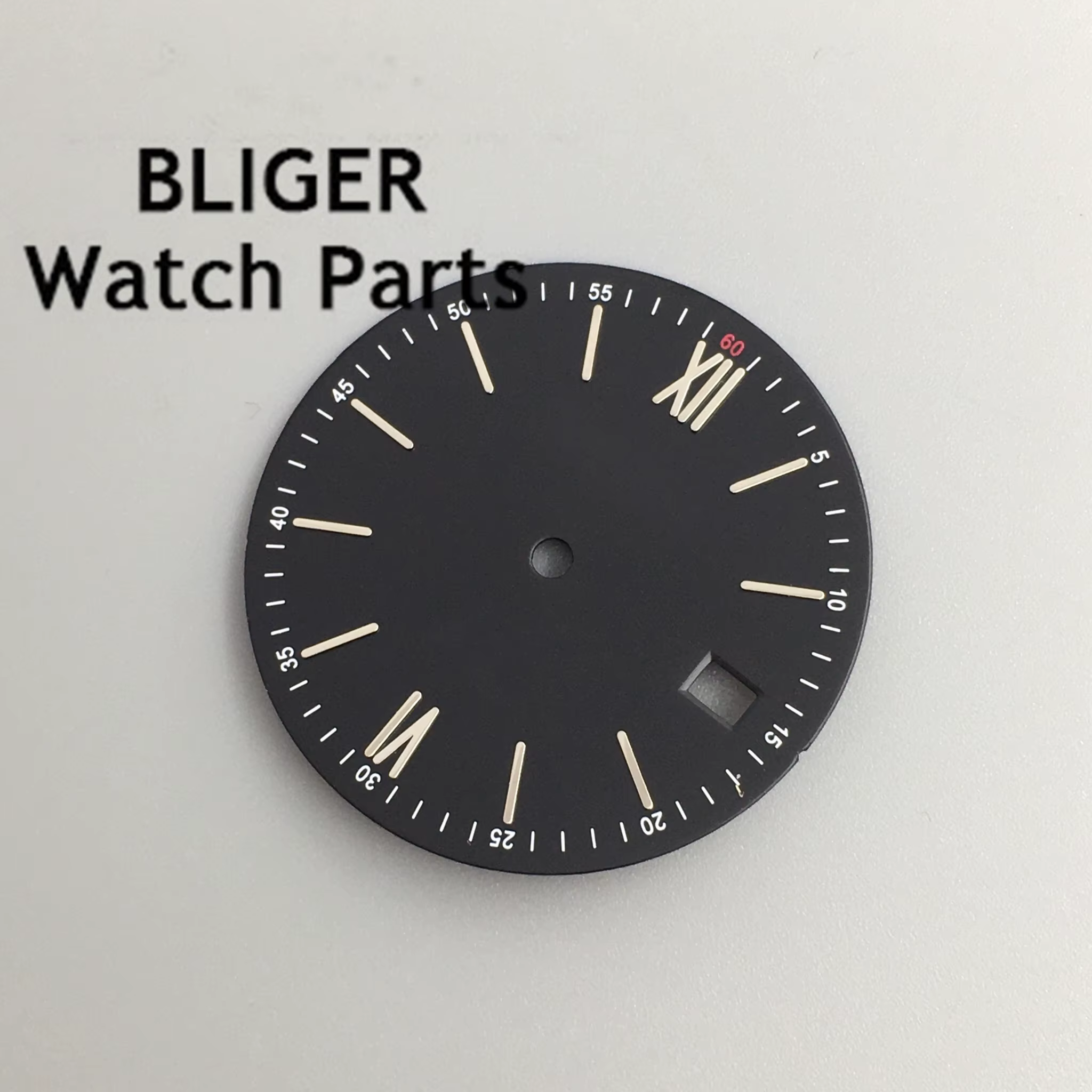 BLIGER 31mm noir bleu vert argent gris cadran de montre adapté au mouvement NH35