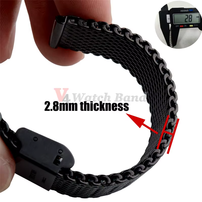 Bracelet milanais en maille 1.0 pour Seiko