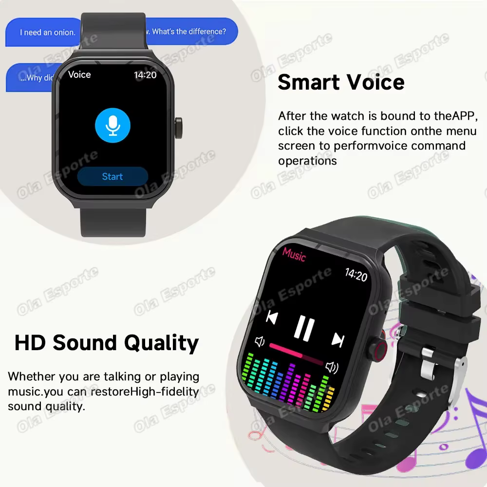 Montre connectée pour hommes et femmes