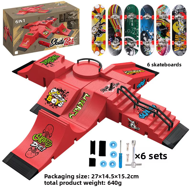 Skateboard à doigts professionnel, bricolage, rampe de parc, accessoires, technologie, scène de pont, lieu, combinaison de jouets, petits cadeaux
