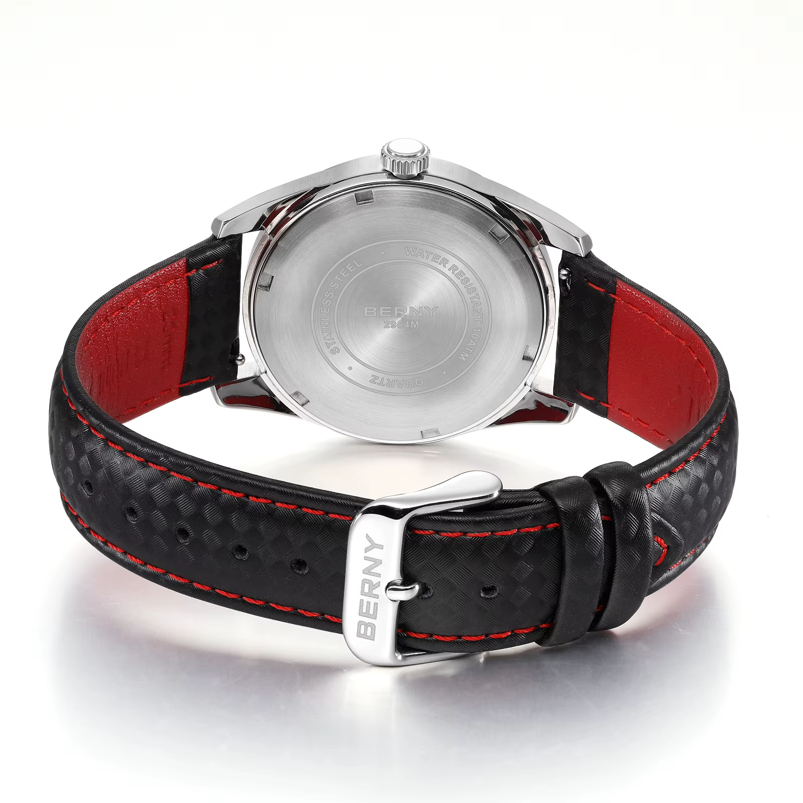 BERNY montres pour hommes 10ATM saphir lumineux mode Quart montre