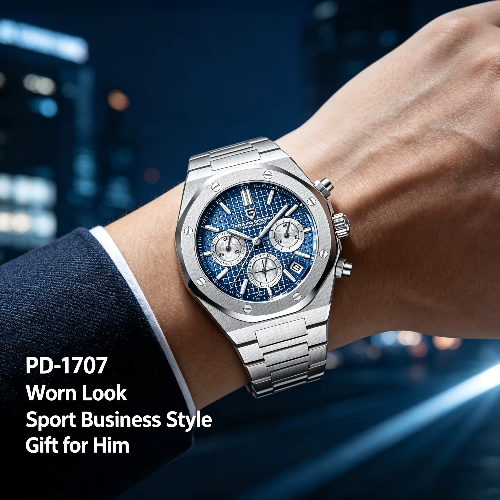 Pagani Design 2026 Nouveau Vk63 Montre Homme Tendance V2 Chronographe Quartz Luxe Saphir Acier Inoxydable Étanche Sport