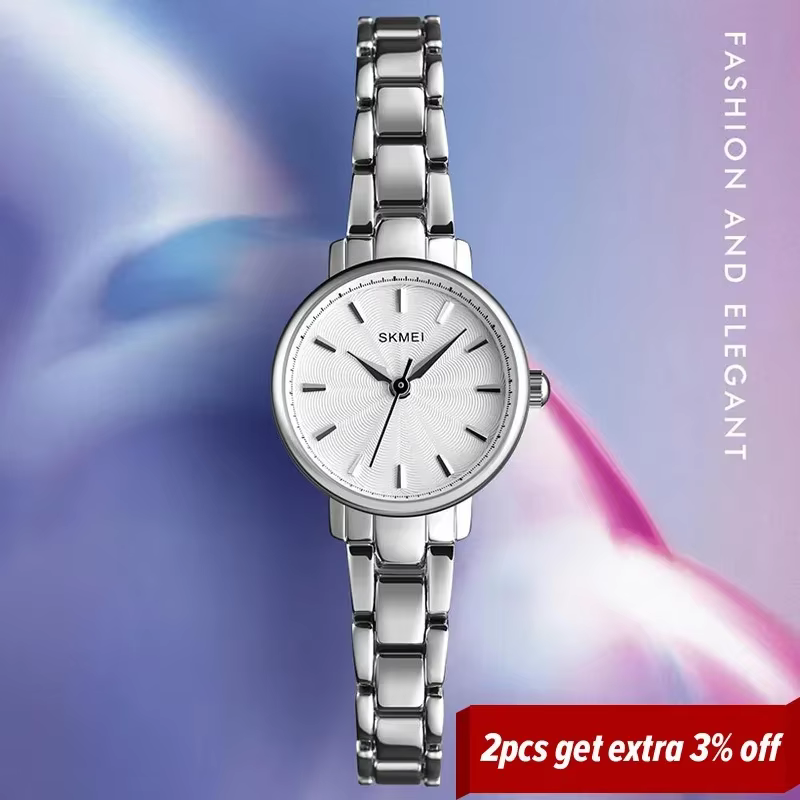 SKMEI 1410 poignet étanche en acier inoxydable femmes montres de luxe Montre Femme