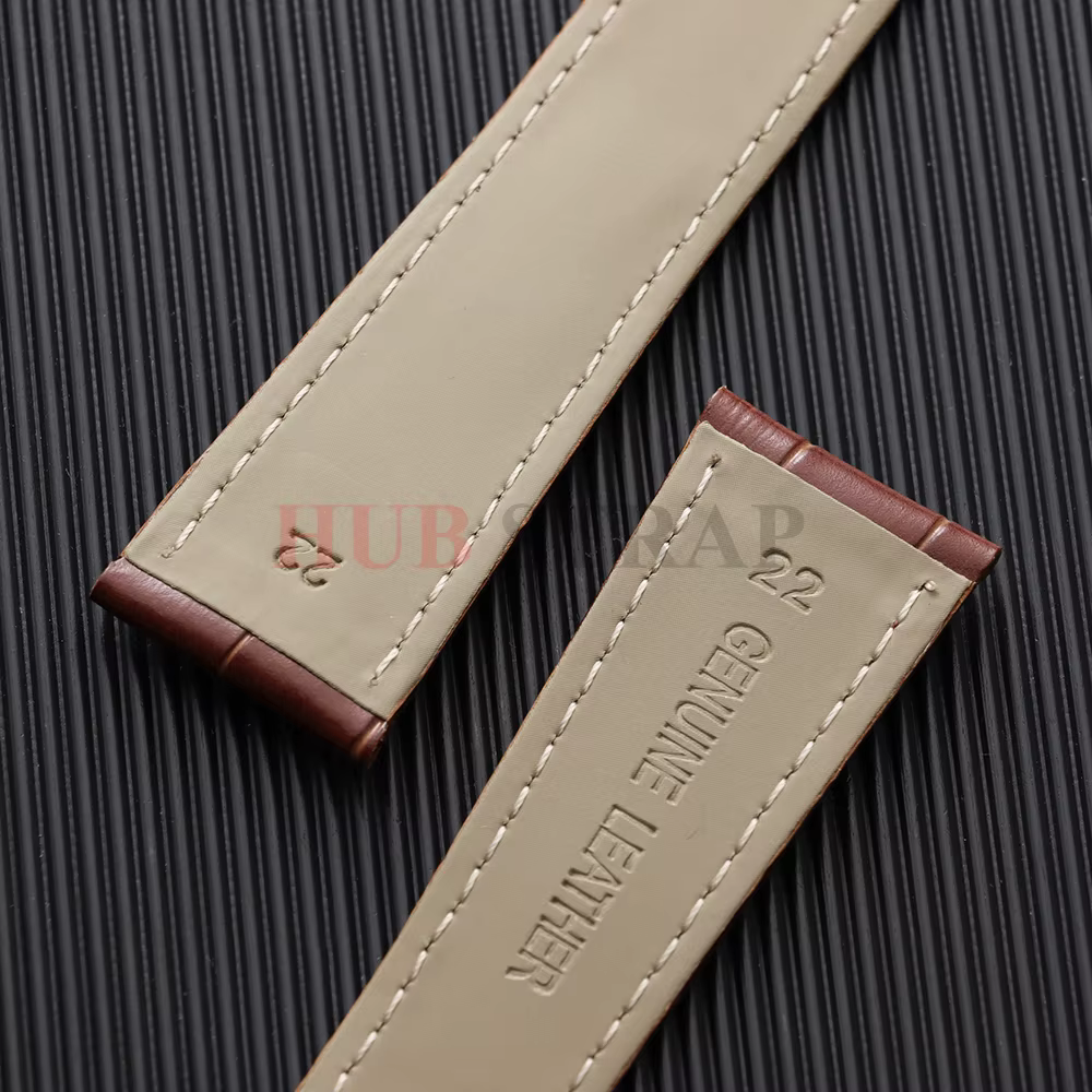 18mm 20mm 22mm Bracelet en cuir véritable pour Cartier Solo Tank hommes femmes bleu marron