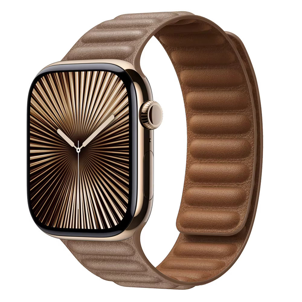 Bracelet magnétique en cuir pour Apple Watch