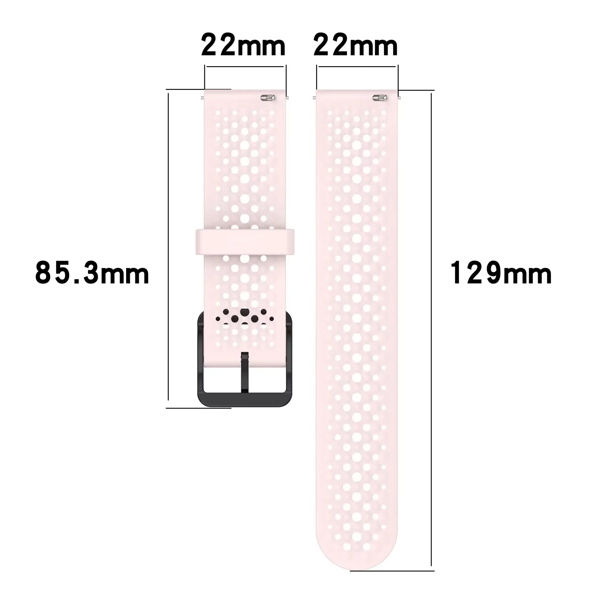 20 22mm Sport Bracelet respirant pour COROS Pace 3 2