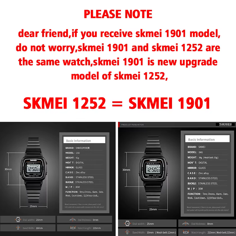 SKMEI 1901 marque montre de luxe femmes mode Sport étanche montres électroniques dames