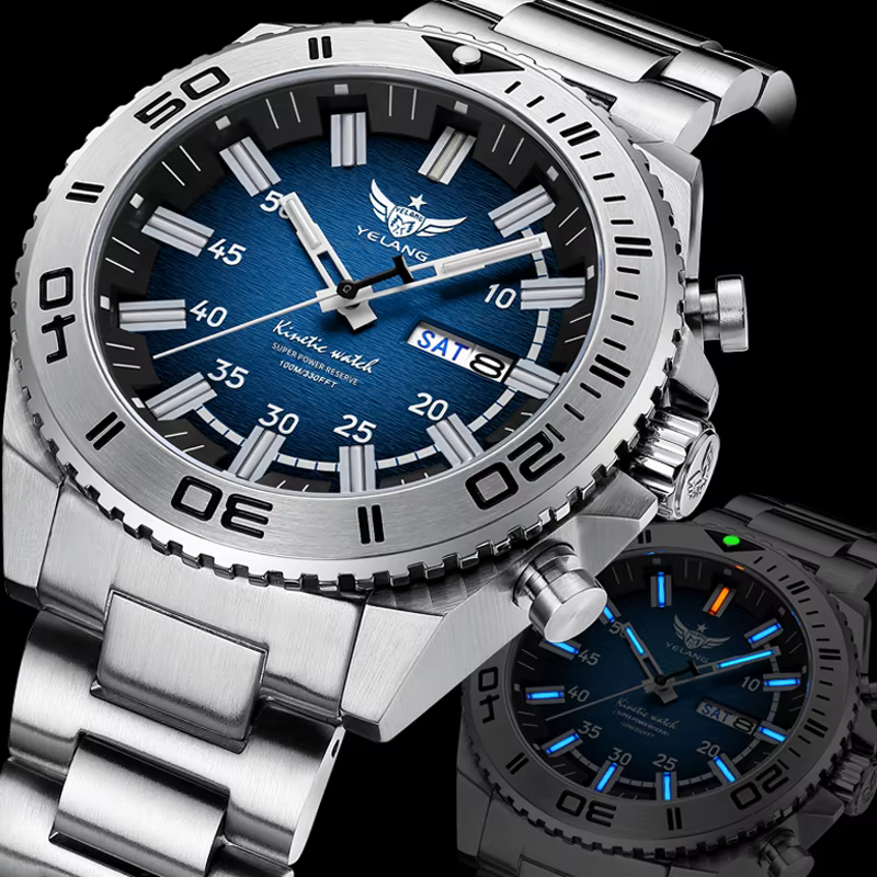 Montre de plongée pour homme Yelang V1035 44 mm