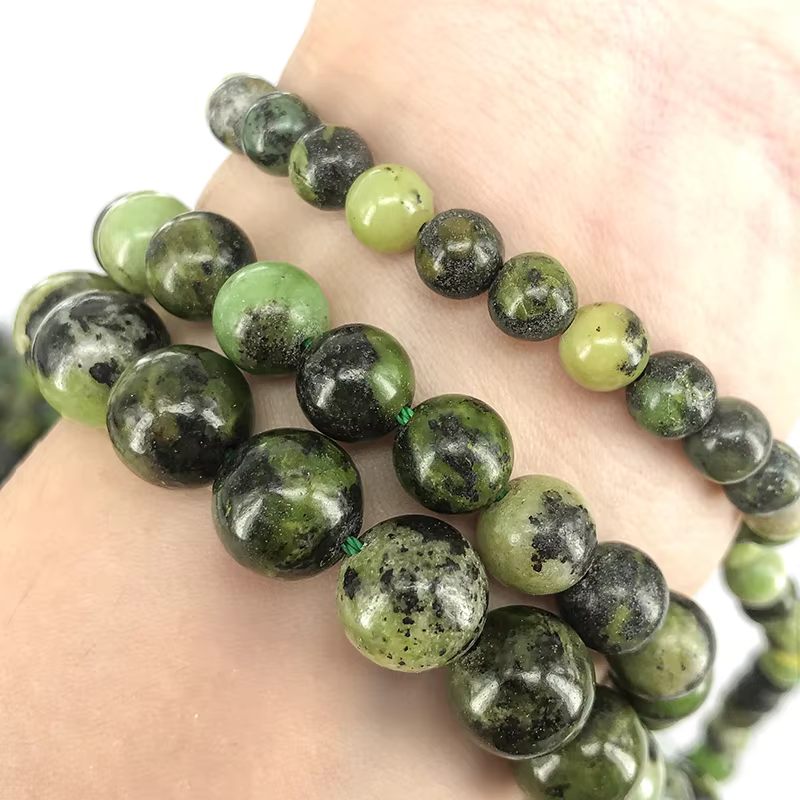 2025 nouvelle Chrysoprase naturelle 100% pierre perles rondes en vrac fabrication de bijoux 6/8/10MM bracelets à bricoler soi-même collier perles accessoires