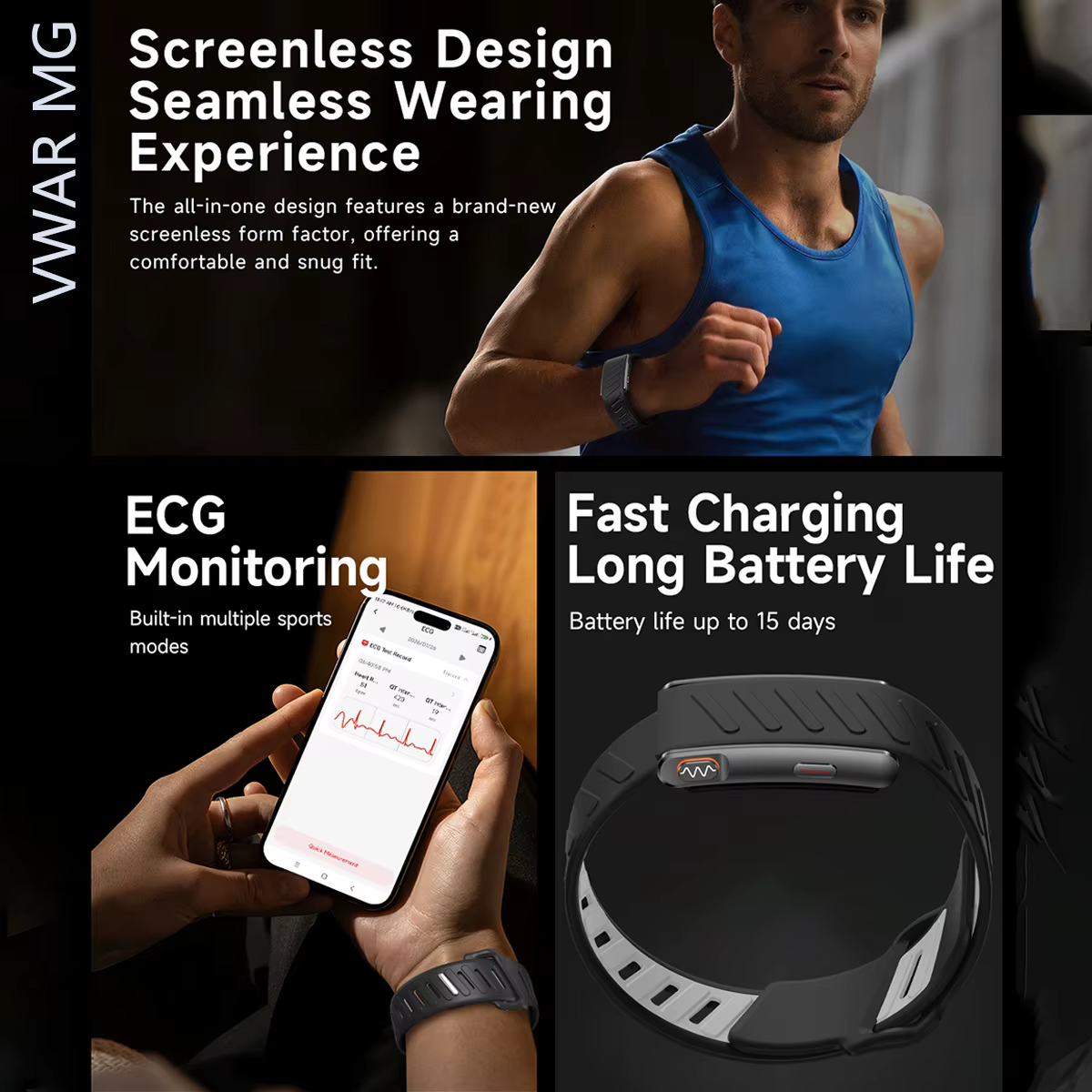 Montre connectée ECG pour femmes