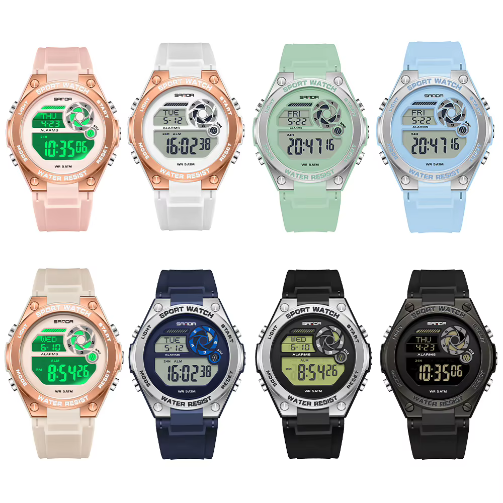 Montre-bracelet de sport de luxe pour femmes SANDA