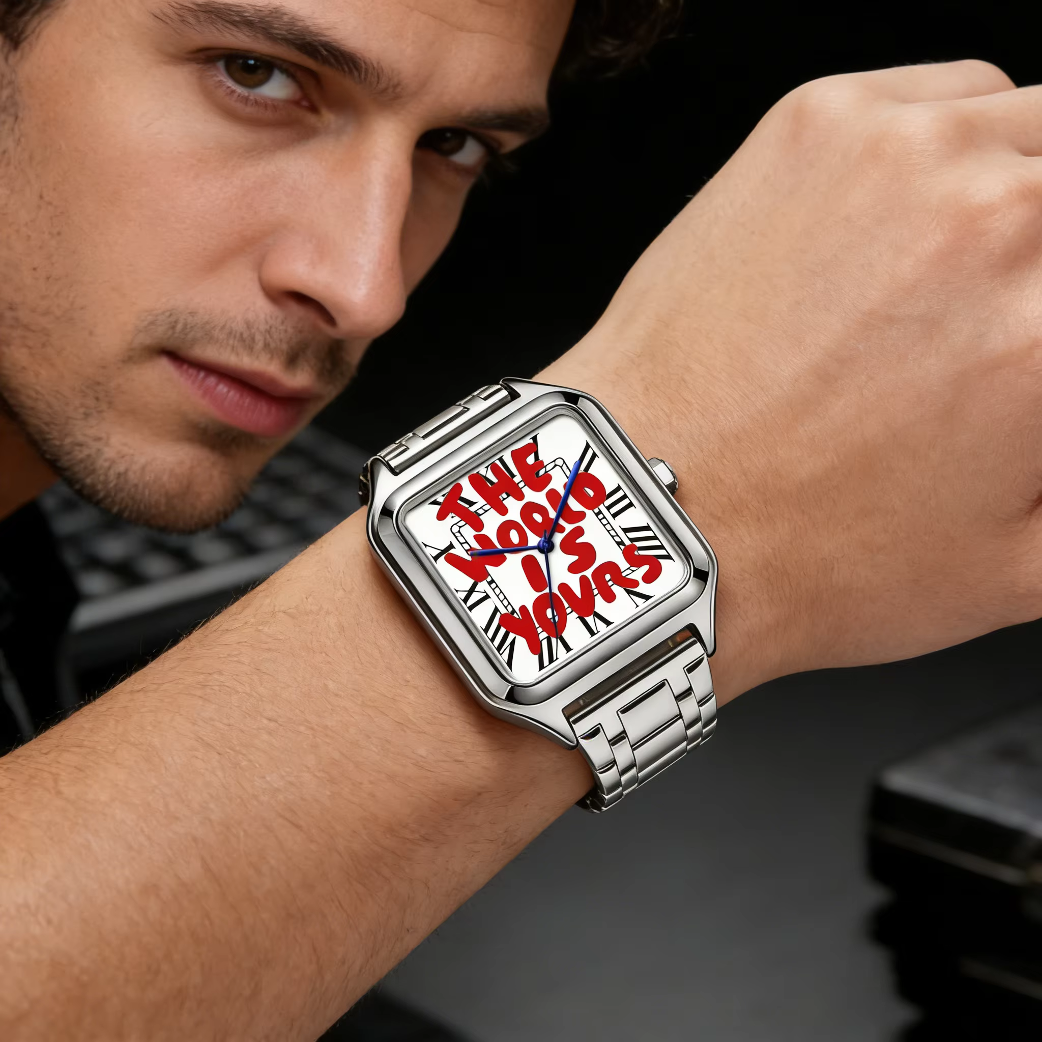 Montre d'affaires haut de gamme pour hommes