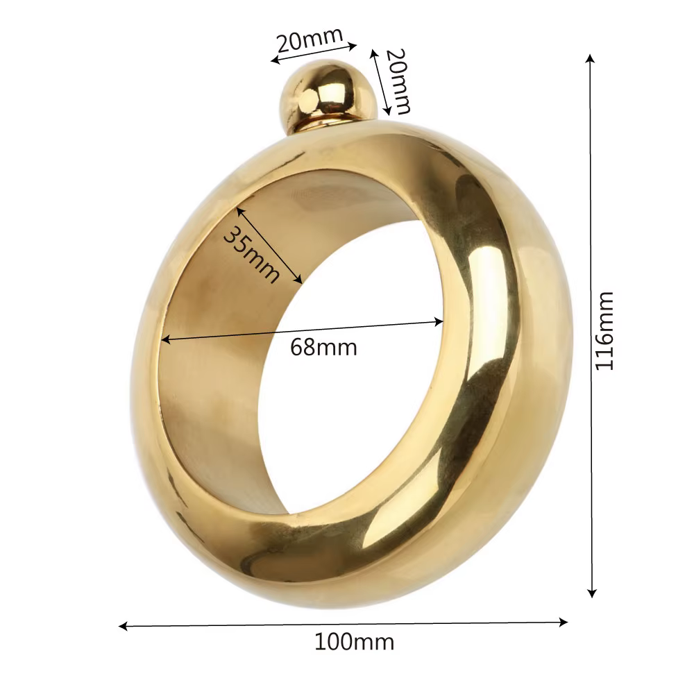 Flcopropriété de hanche en acier inoxydable, bracelet à whisky, bouteille de vin colorée, entonnoir, carafe de camping, approvisionnement en verres, 3.5oz