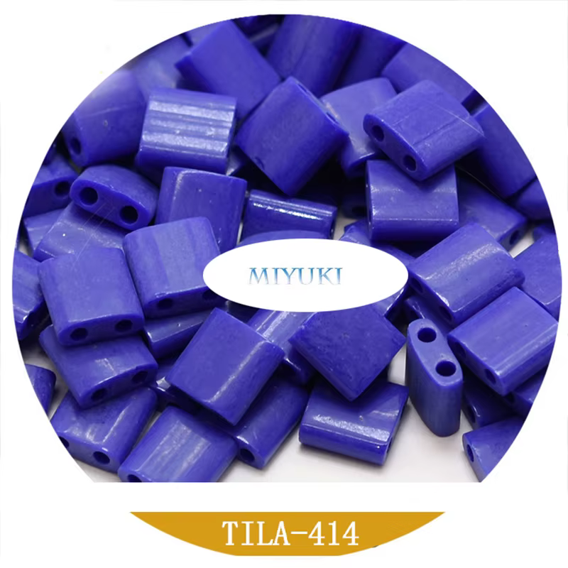 Miyuki – perles de Tila faites à la main, 5x5x1.9mm, série de couleurs unies, en verre, pour fabriquer des bijoux, importé du japon