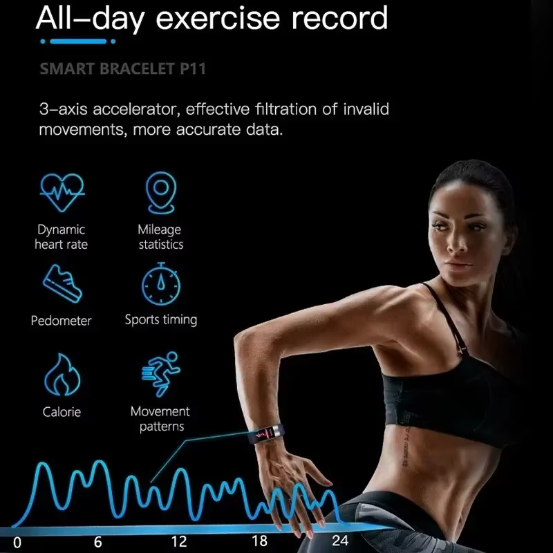 P11 Plus Bracelet intelligent Smartwatch Ekg