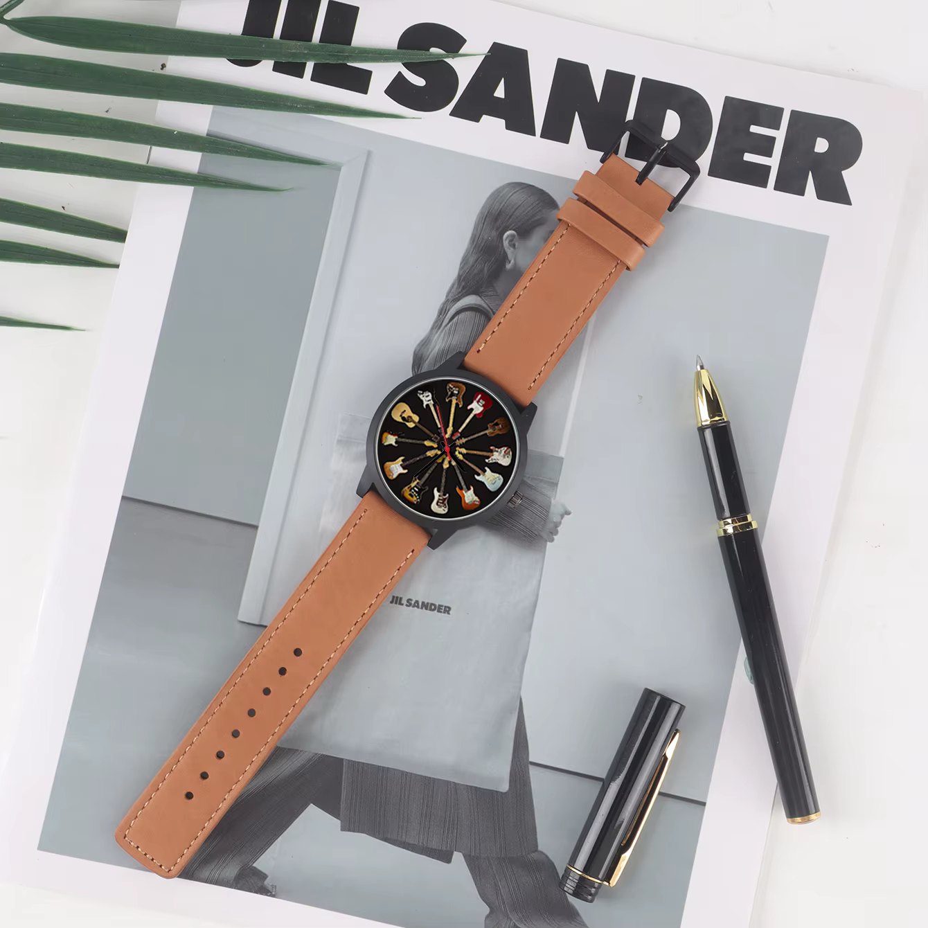 JEChronograph-Montre-bracelet personnalisée pour homme