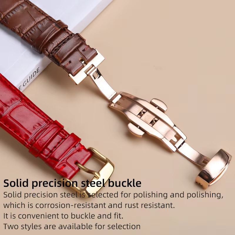 Bracelet de montre en cuir à dégagement rapide pour LV