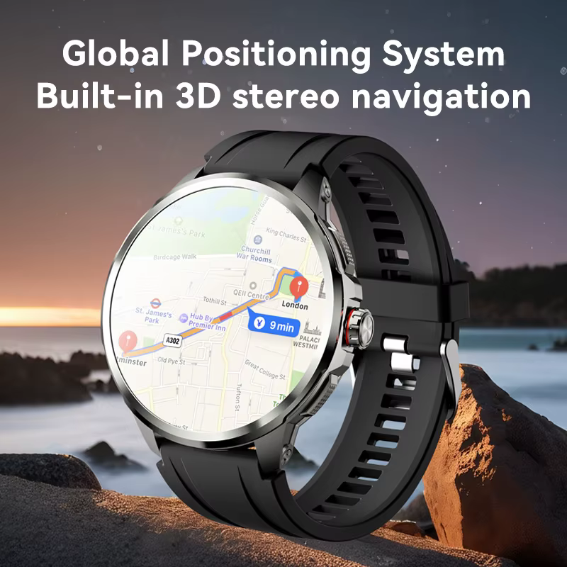 5G carte SIM Smartwatch Android 9.0 Google Play 1.95 pouces Amoled 720*720 GPS WIFI 2100mAH grande mémoire montre