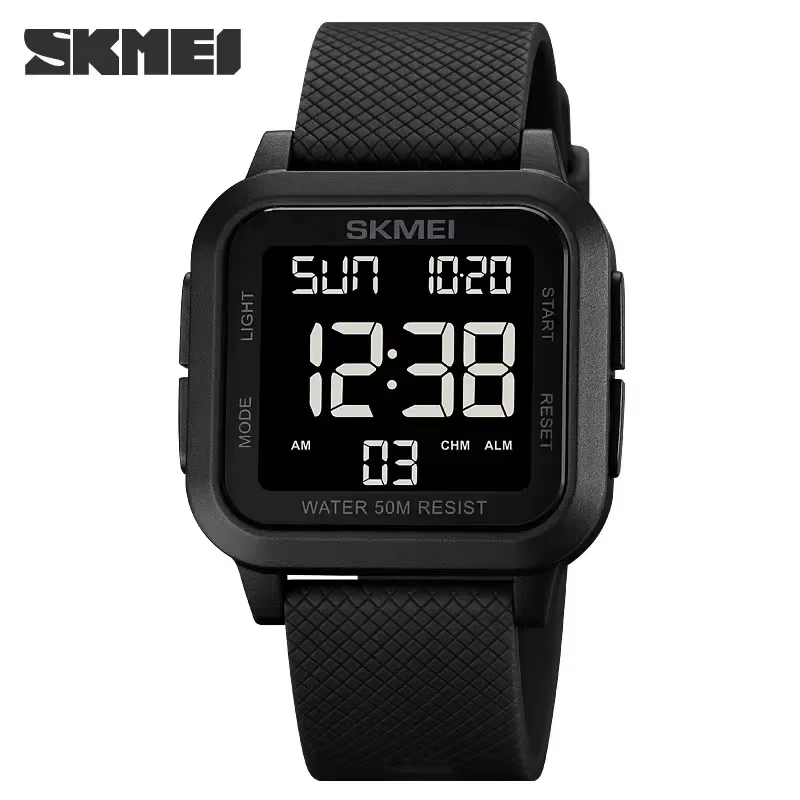 SKMEI 1894 Sport montre électronique pour hommes antichoc étanche compte à rebours