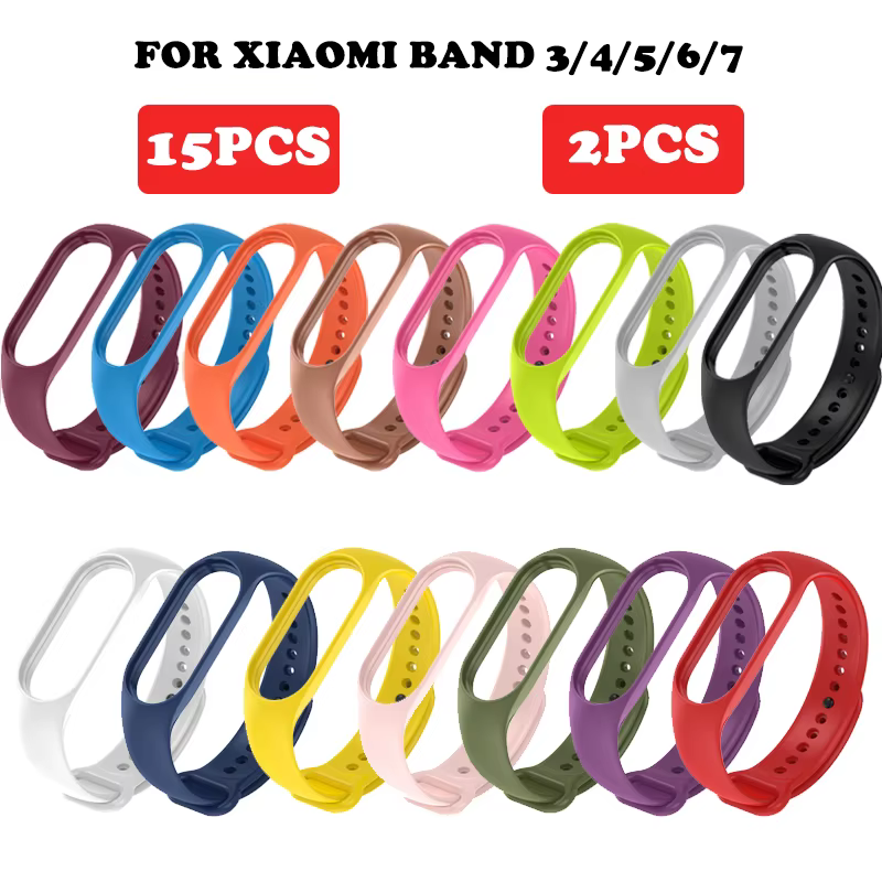 Bracelets de montre pour Xiaomi Mi Band 7 6 5 4 3 starp Bracelet en Silicone