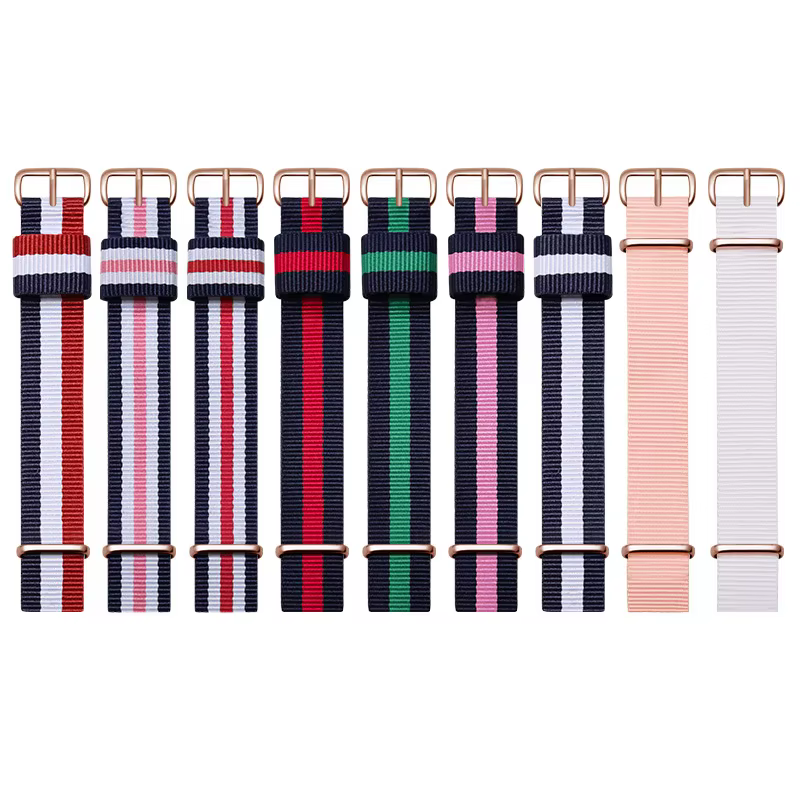 Bracelets de montre en nylon respirant respectueux de la peau