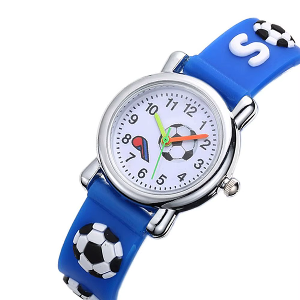 Montre Enfant 3D Football à Mouvement Quartz