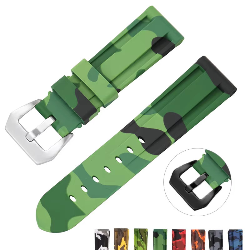 Bracelet de montre en caoutchouc pour Panerai