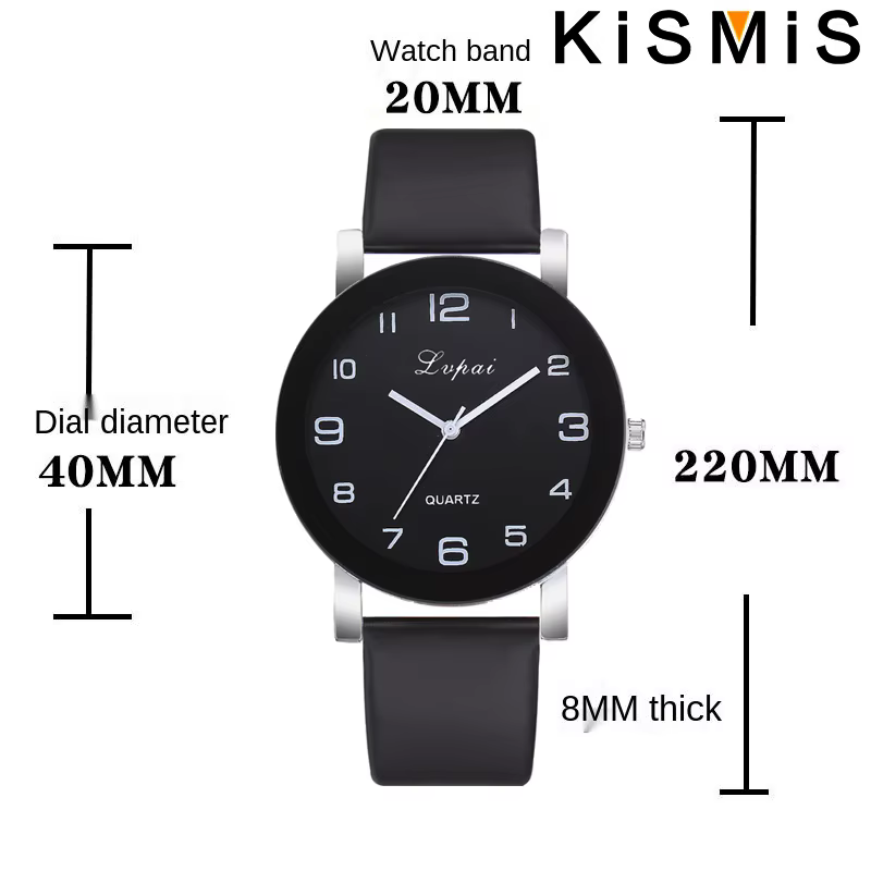 KISMIS mode Simple en cuir blanc horloge montres femmes robe Quartz montre-bracelet