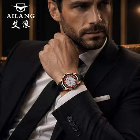 Montre mécanique pour homme en acier inoxydable