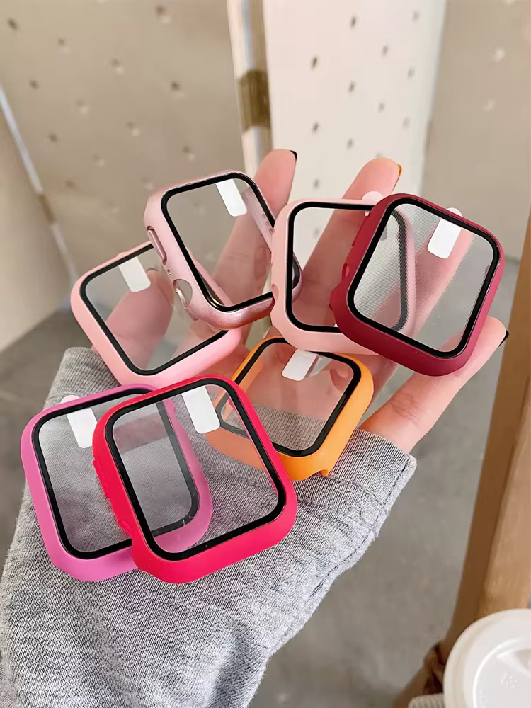 Verre + étui pour Apple Watch 44mm 40mm 41mm 38MM 42mm 45mm 46mm