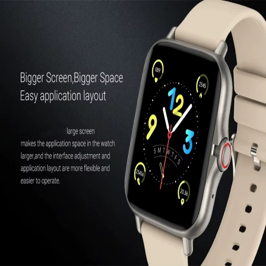 Montre intelligente multifonction Message Lecture de musique Cadran Appel Écran tactile Smartwatch pour femmes Hommes Montres de sport pour Android IOS